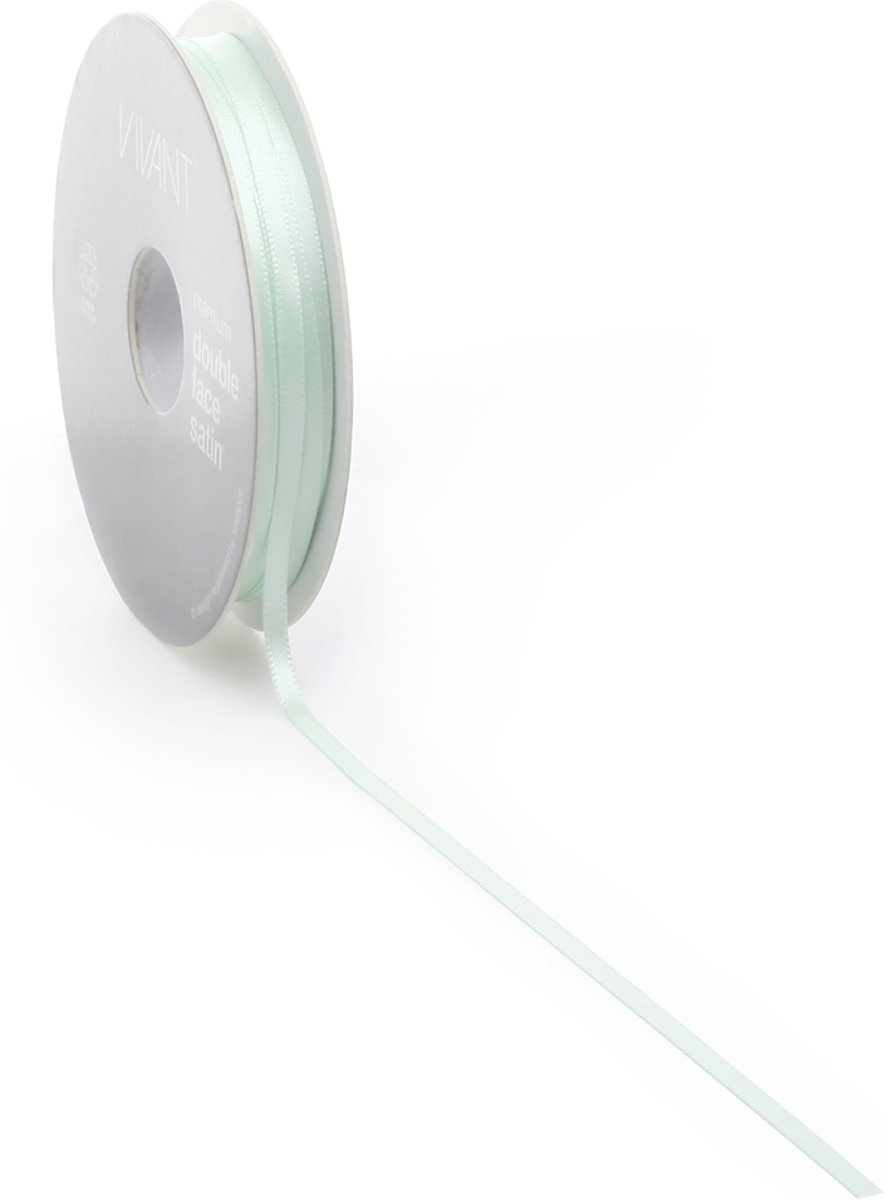 Satijn lint<br />  3 mm blauw op rol van 50 meter
